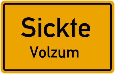 Straßenverzeichnis Sickte Volzum
