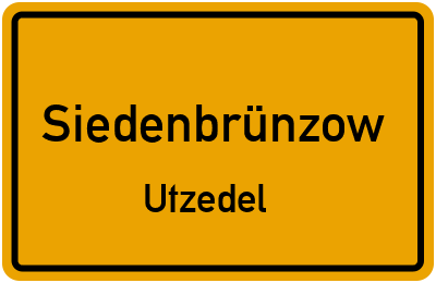 Straßenverzeichnis Siedenbrünzow Utzedel
