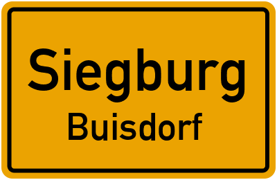 Straßenverzeichnis Siegburg Buisdorf