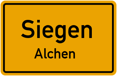 Straßenverzeichnis Siegen Alchen