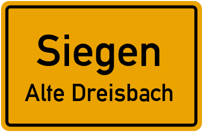 Straßenverzeichnis Siegen Alte Dreisbach