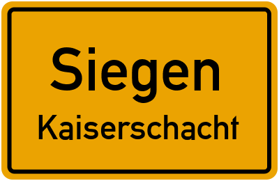Straßenverzeichnis Siegen Kaiserschacht