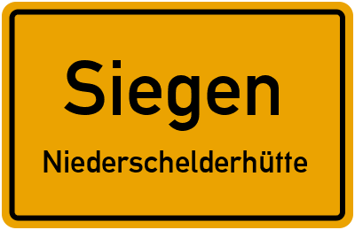 Straßenverzeichnis Siegen Niederschelderhütte