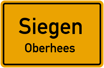 Straßenverzeichnis Siegen Oberhees