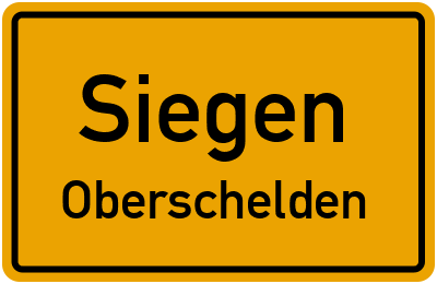 Straßenverzeichnis Siegen Oberschelden