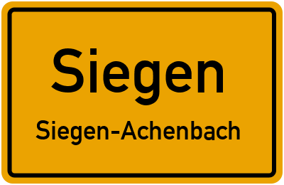 Straßenverzeichnis Siegen Siegen-Achenbach