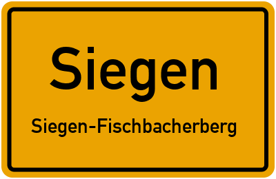 Straßenverzeichnis Siegen Siegen-Fischbacherberg
