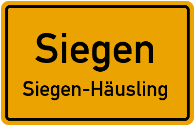 Straßenverzeichnis Siegen Siegen-Häusling