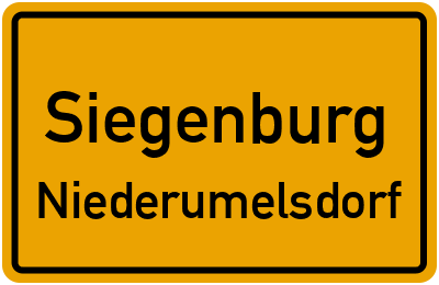Straßenverzeichnis Siegenburg Niederumelsdorf