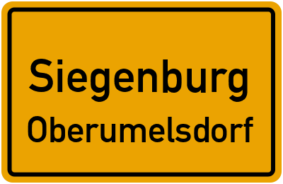 Straßenverzeichnis Siegenburg Oberumelsdorf