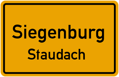 Straßenverzeichnis Siegenburg Staudach