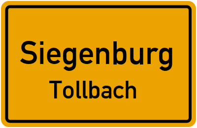 Straßenverzeichnis Siegenburg Tollbach