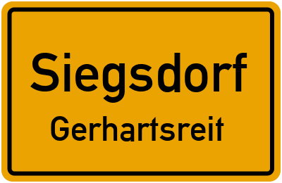 Ortsschild Siegsdorf Gerhartsreit