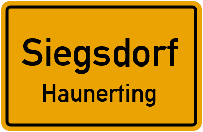 Straßenverzeichnis Siegsdorf Haunerting