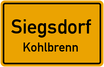 Ortsschild Siegsdorf Kohlbrenn
