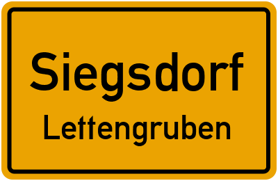 Straßenverzeichnis Siegsdorf Lettengruben
