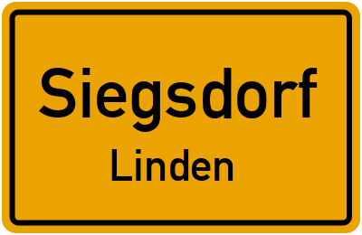 Ortsschild Siegsdorf Linden