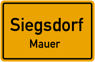 Straßenverzeichnis Siegsdorf Mauer