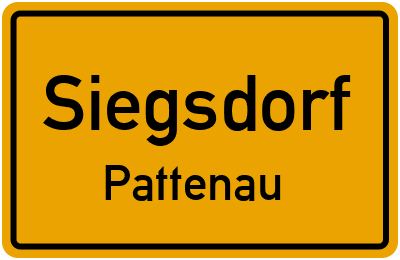 Ortsschild Siegsdorf Pattenau