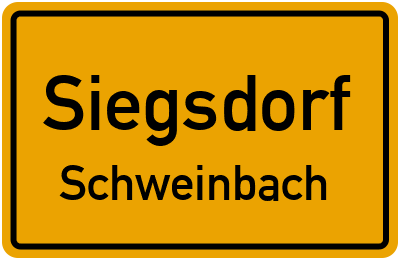 Ortsschild Siegsdorf Schweinbach