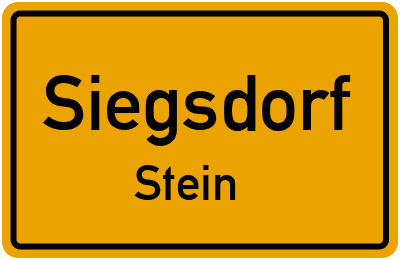 Ortsschild Siegsdorf Stein