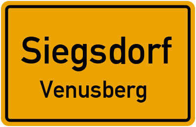 Ortsschild Siegsdorf Venusberg
