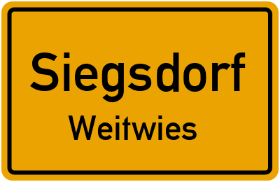 Ortsschild Siegsdorf Weitwies