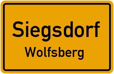 Ortsschild Siegsdorf Wolfsberg