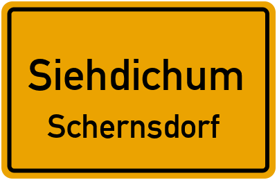 Straßenverzeichnis Siehdichum Schernsdorf