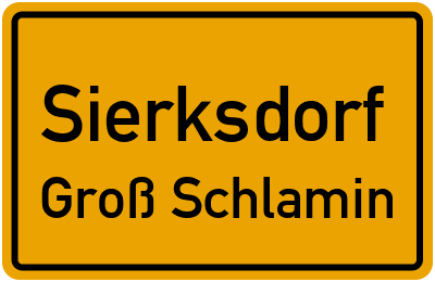 Straßenverzeichnis Sierksdorf Groß Schlamin