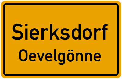 Straßenverzeichnis Sierksdorf Oevelgönne