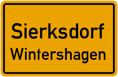 Straßenverzeichnis Sierksdorf Wintershagen