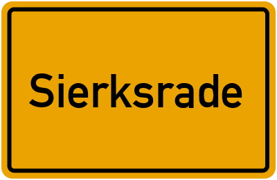 Ortsschild von Gemeinde Sierksrade in Schleswig-Holstein