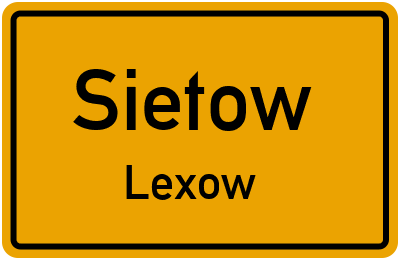 Straßenverzeichnis Sietow Lexow