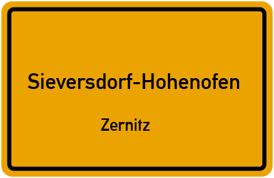 Straßenverzeichnis Sieversdorf-Hohenofen Zernitz