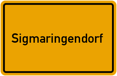 Ortsschild von Sigmaringendorf in Baden-Württemberg