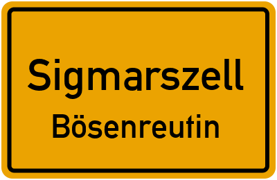 Straßenverzeichnis Sigmarszell Bösenreutin