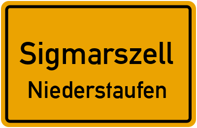 Straßenverzeichnis Sigmarszell Niederstaufen