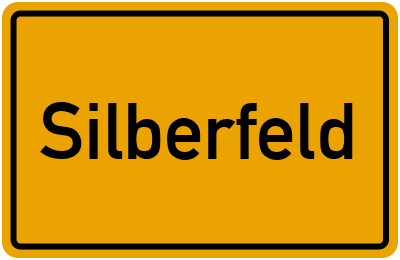Ortsschild von Gemeinde Silberfeld in Thüringen