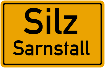 Straßenverzeichnis Silz Sarnstall