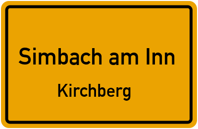 Straßenverzeichnis Simbach am Inn Kirchberg