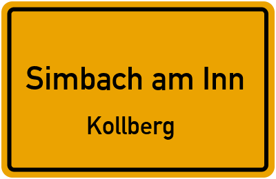 Straßenverzeichnis Simbach am Inn Kollberg