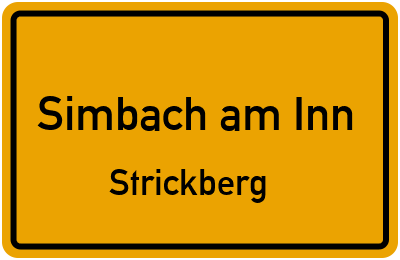 Straßenverzeichnis Simbach am Inn Strickberg