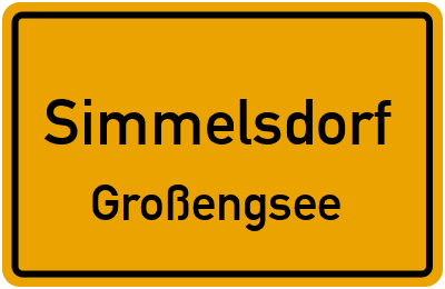 Ortsschild Simmelsdorf Großengsee