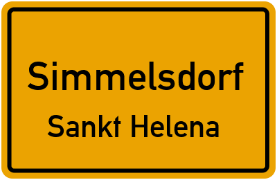 Straßenverzeichnis Simmelsdorf Sankt Helena