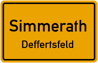 Straßenverzeichnis Simmerath Deffertsfeld