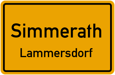 Ortsschild Simmerath Lammersdorf