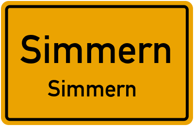 Straßenverzeichnis Simmern Simmern