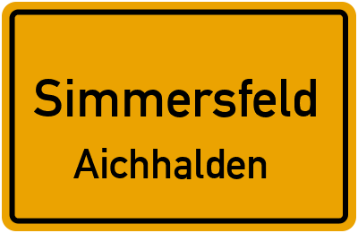 Straßenverzeichnis Simmersfeld Aichhalden