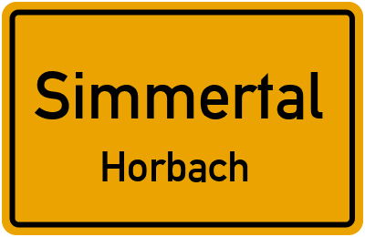 Straßenverzeichnis Simmertal Horbach